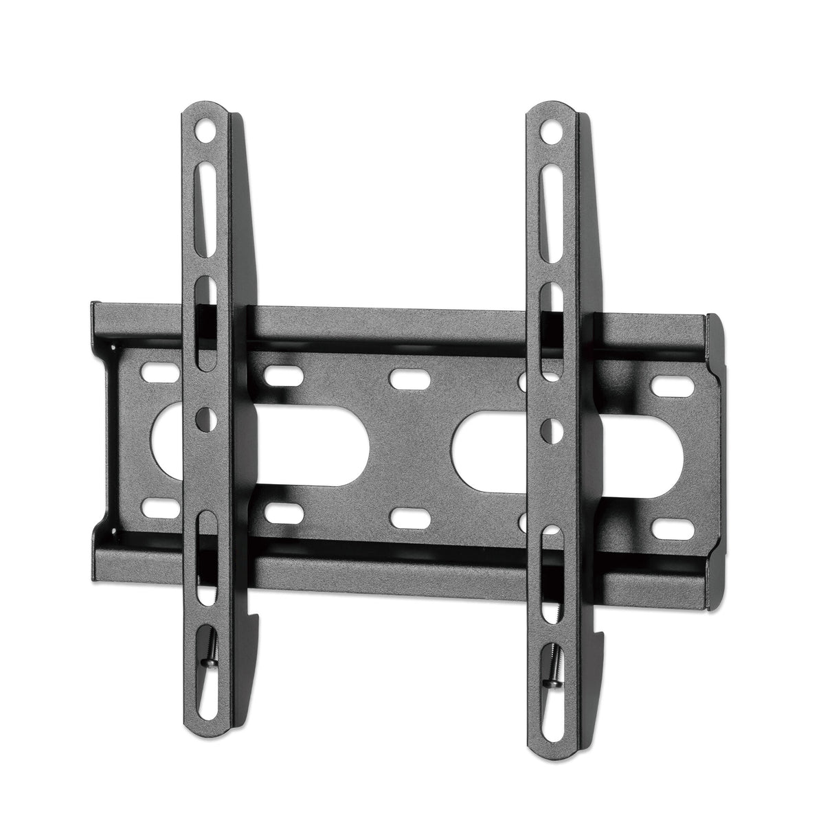 Manhattan Wall Mount for TV & Monitors (Fixed Ultra Slim), For screens 23" to 42", VESA compatability: all between 75x75mm and 200x200mm - check the dimensions of the four mounting holes on back of screen to ensure it fits, Max 45kg, Black, Bracket