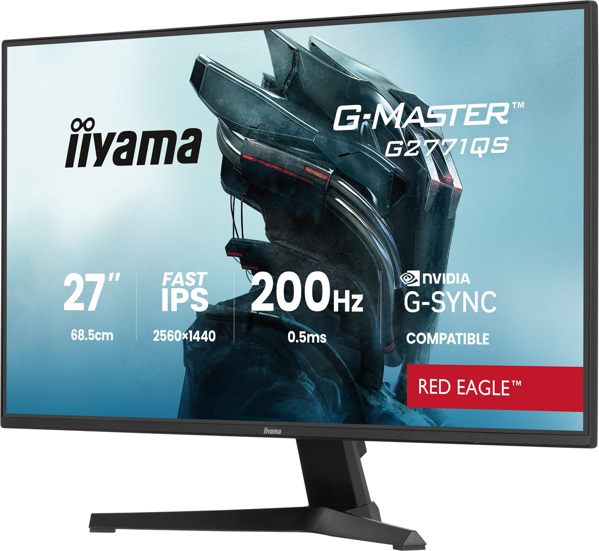 iiyama G-MASTER G2771QS-B1 computer monitor 68.6 cm (27") 2560 x 1440 pixels Wide Quad HD Black