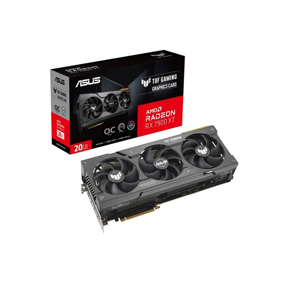 Asus TUF GAMING RX7900 XT OC, PCIe4, 20 Go DDR6, HDMI, 3 DP, horloge 2535 MHz, RVB, overclocké