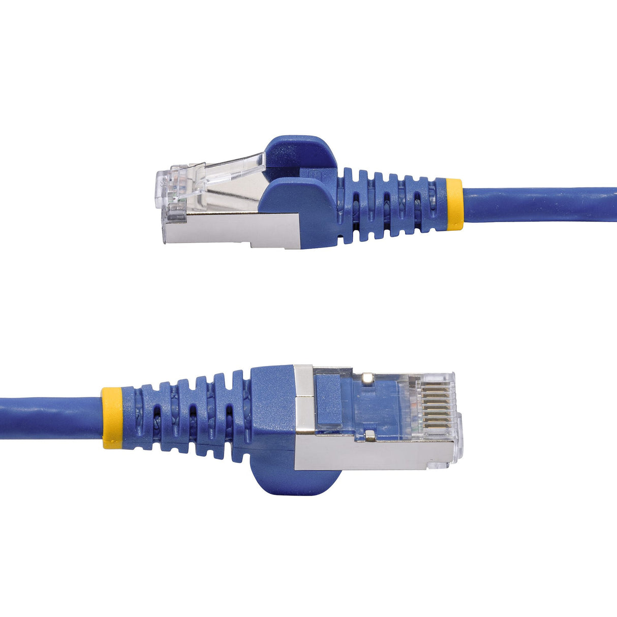 StarTech.com 50cm Blue CAT8 Ethernet Cable, Snagless RJ45, 25G/40G, 2000MHz, 100W PoE++, S/FTP, 26AWG Pure Bare Copper Wire, LSZH, Shielded Network Patch Cord w/Strain Reliefs, Fluke Channel Tested