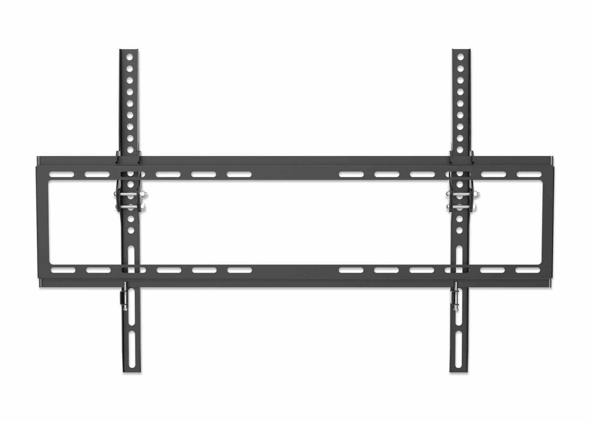 Manhattan Wall Mount for TV & Monitors (Tiltable), For screens 37" to 65", VESA compatability: all between 200x200mm and 600x400mm - check the dimensions of the four mounting holes on back of screen to ensure it fits, Max 35kg, Black, Bracket