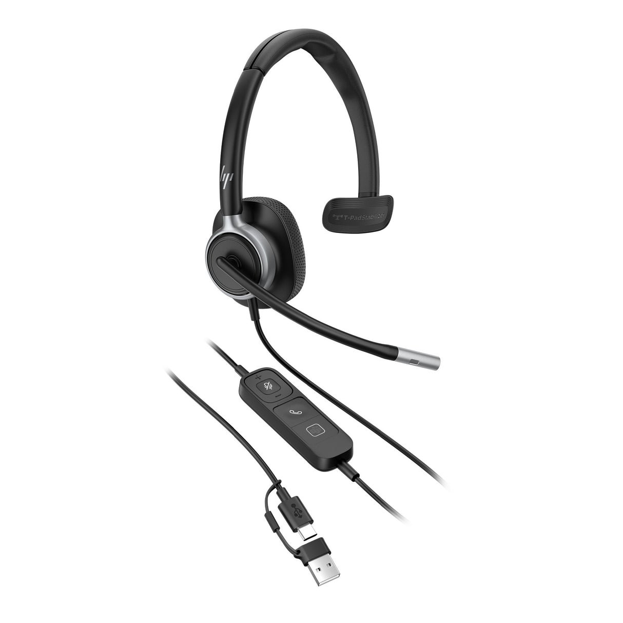 HP Poly Mission 625 Stereo USB Wired Headset (Bulk)