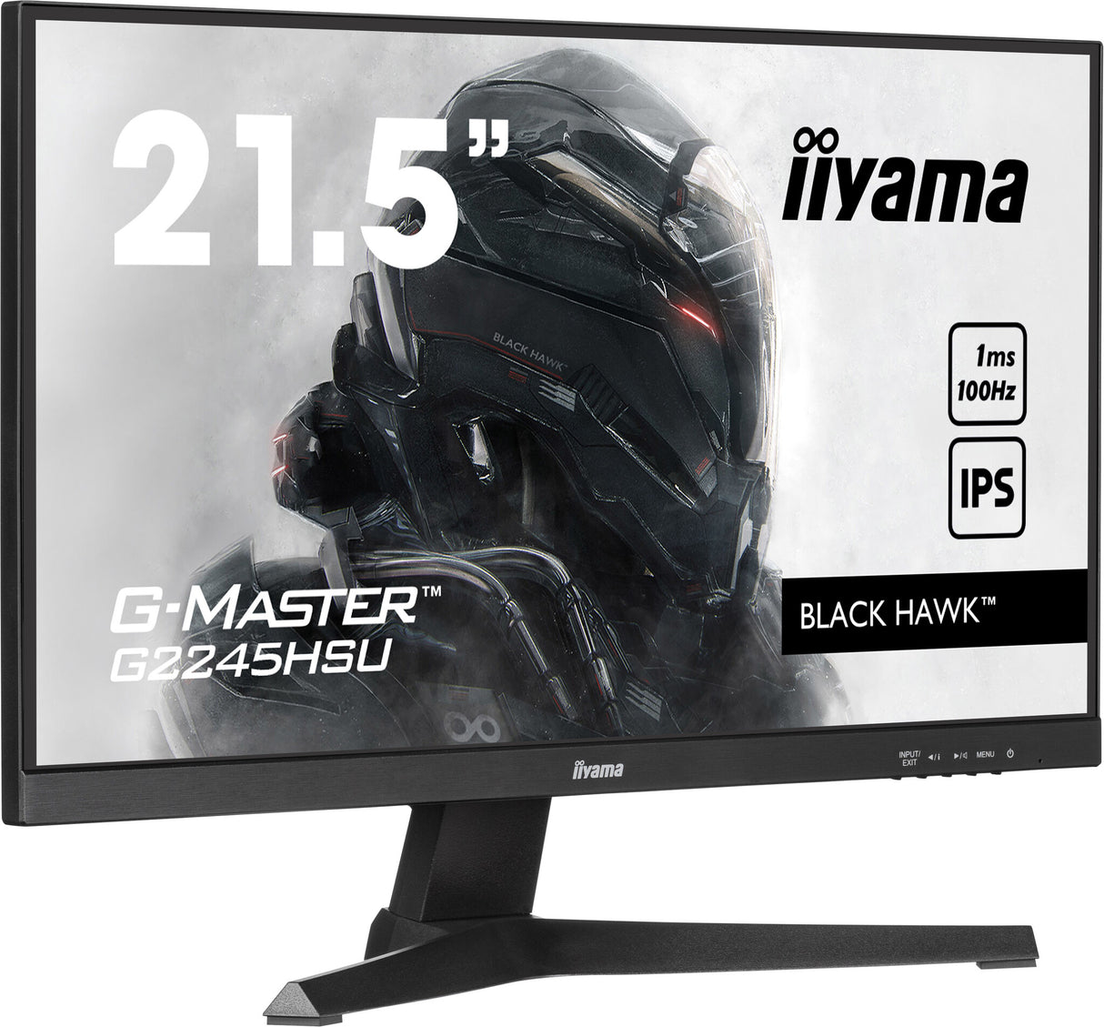 iiyama G-MASTER Get ahead with the G2245HSU Black Hawk with IPS Panel Technology and 1ms MPRT