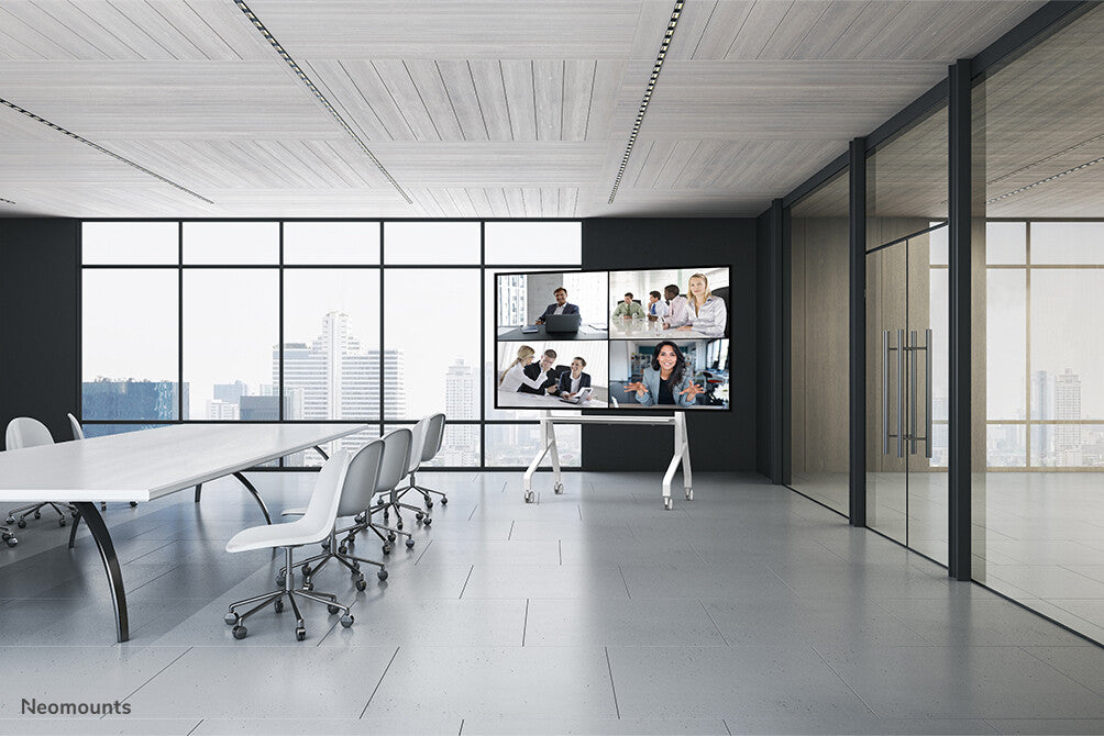 Neomounts FL50-575WH1 TV trolley 65-115" - fast installation - TÜV