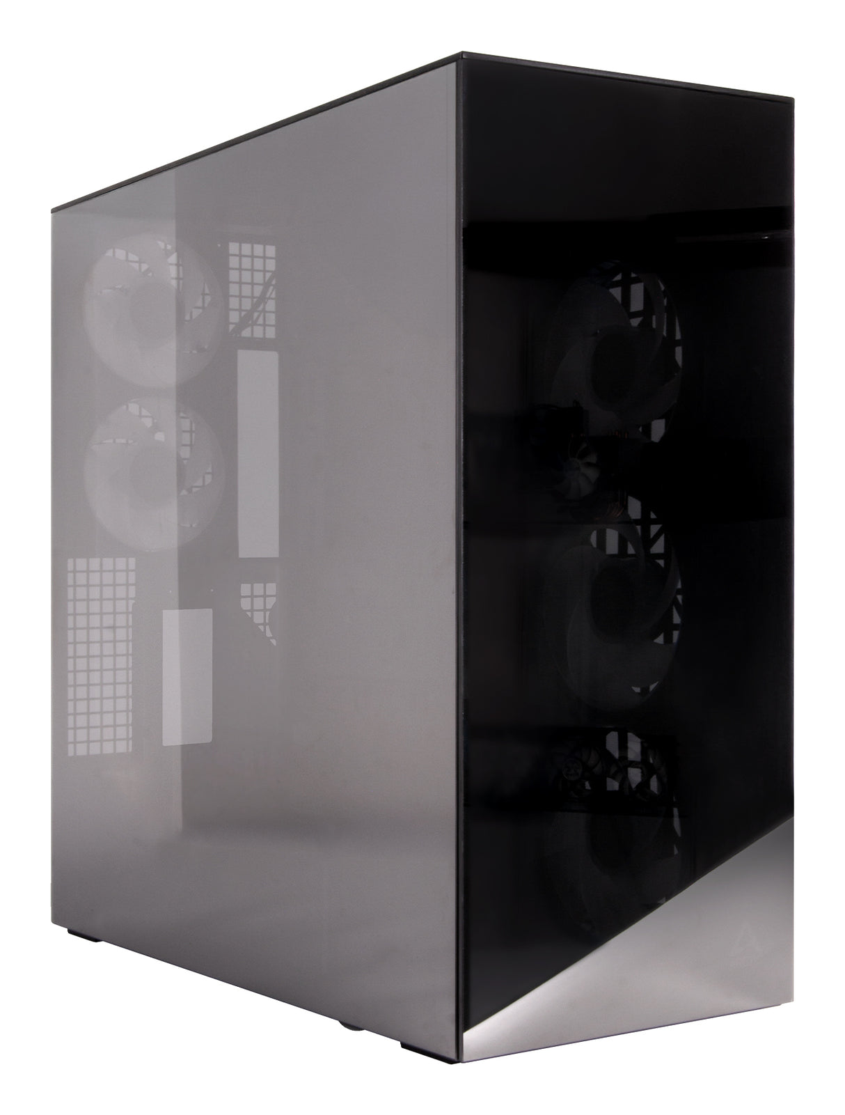 ARCTIC Xtender VG (Mirror Black) Premium E-ATX PC Case with Vertical GPU Mounting