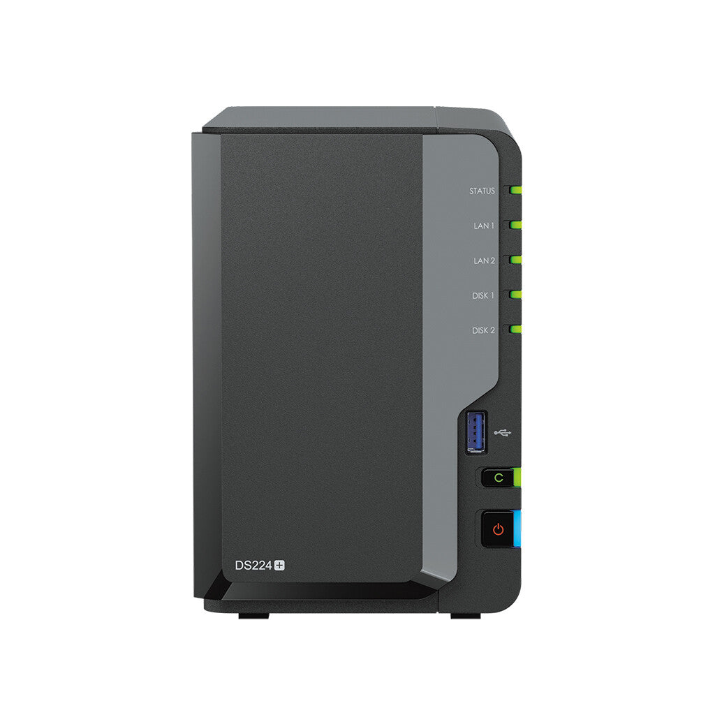 Synology DiskStation DS224+ NAS/storage server Desktop Intel® Celeron® J4125 2 GB DDR4 0 TB Black