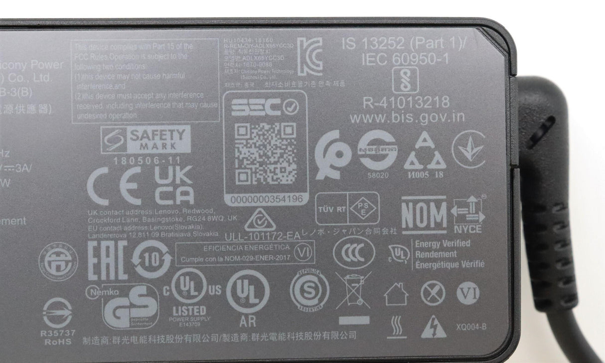 Lenovo 5A11E21011 power adapter/inverter Indoor 45 W Black