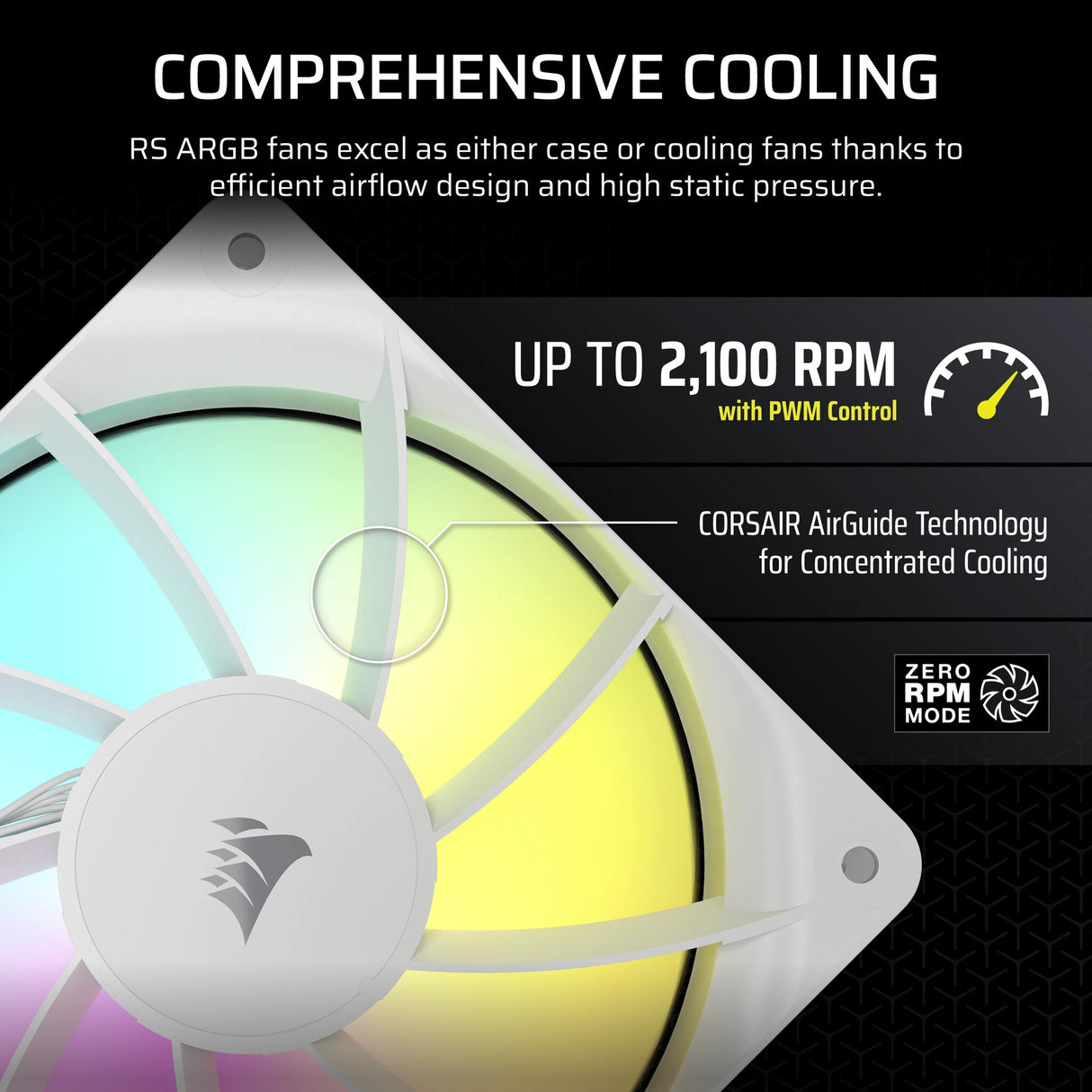 Corsair RS120 ARGB Computer case Fan 12 cm White 3 pc(s)