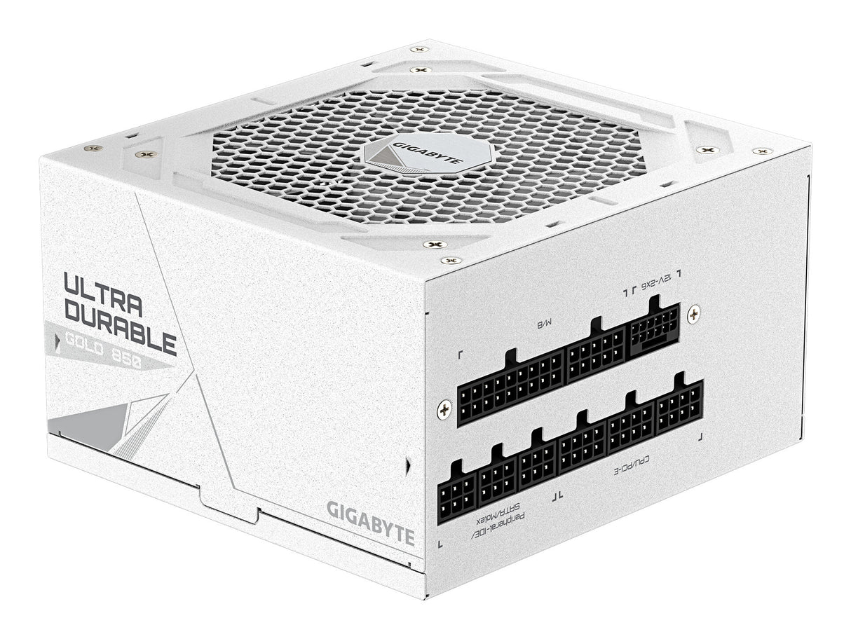 GIGABYTE UD850GM PG5 V2 ICE Power Supply Unit- PCIe Gen 5.1, 80 PLUS Gold, Fully Modular Design, 120mm Fan, ATX 3.1 compatible, EU Plug