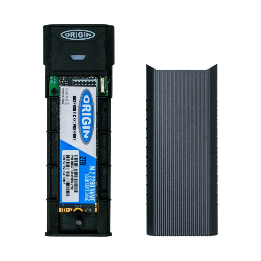 Origin Storage External SSD 256GB NVMe M.2 3D TLC 80mm with C-C & C-A Cable