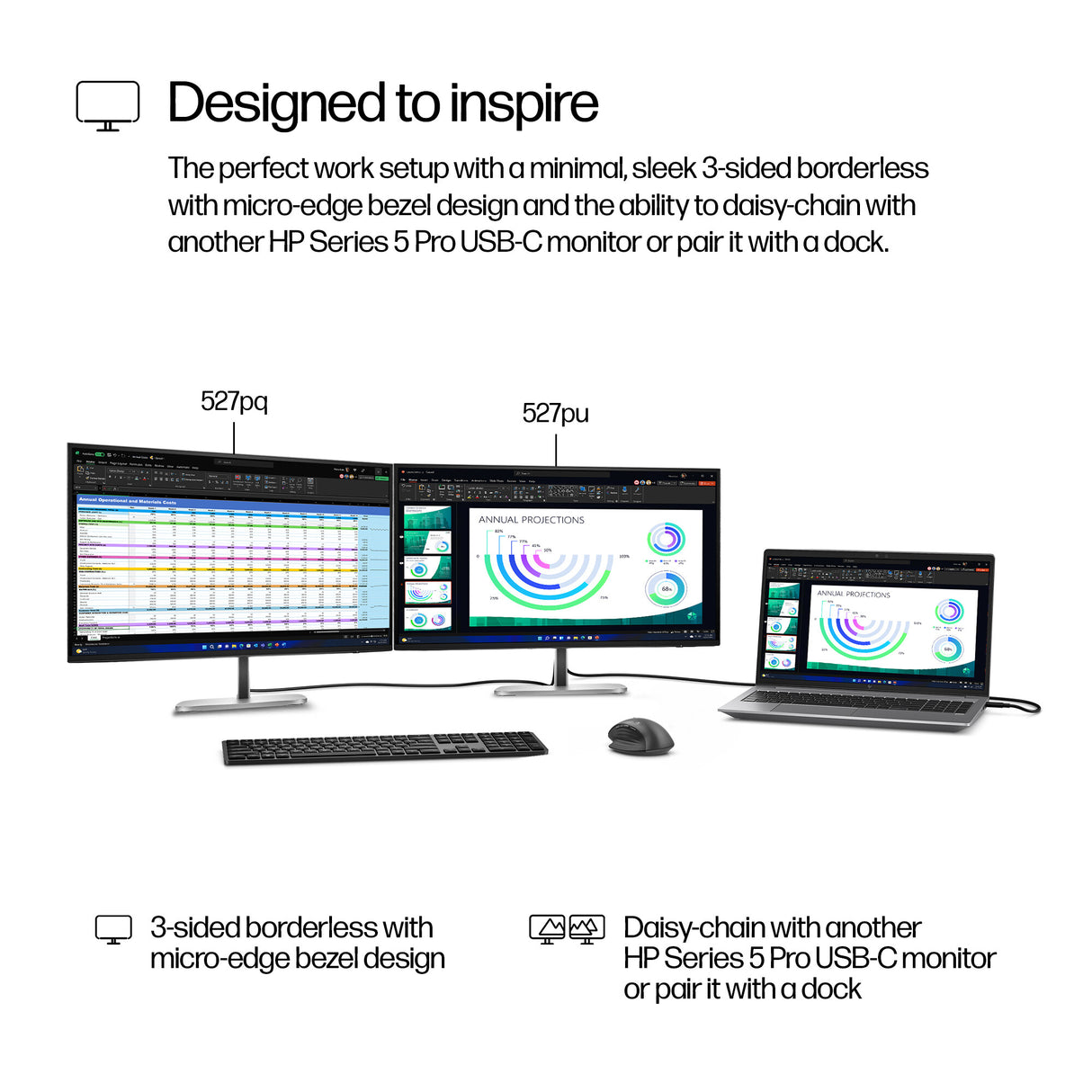 HP Series 5 Pro 27 inch QHD Monitor - 527pq