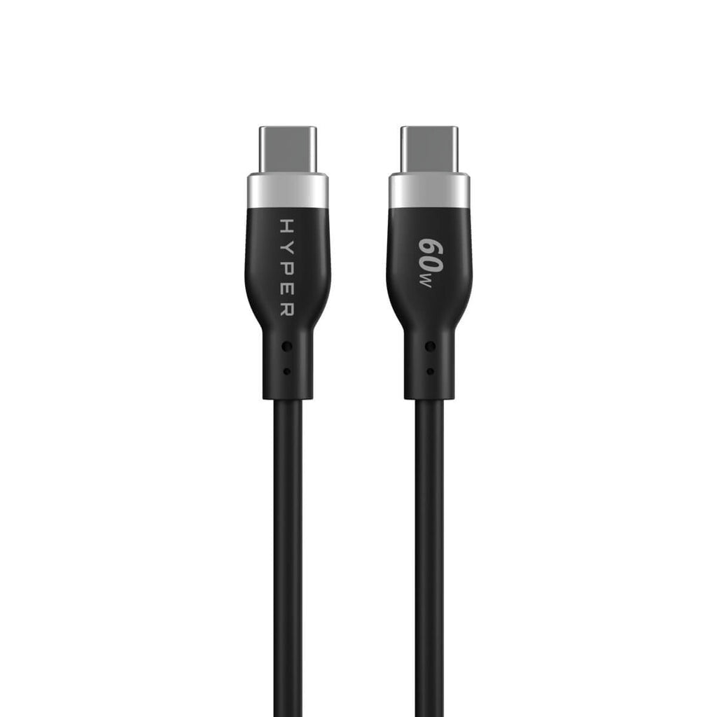 HYPER HyperJuice USB cable USB 2.0 1.5 m USB C 60 W Black