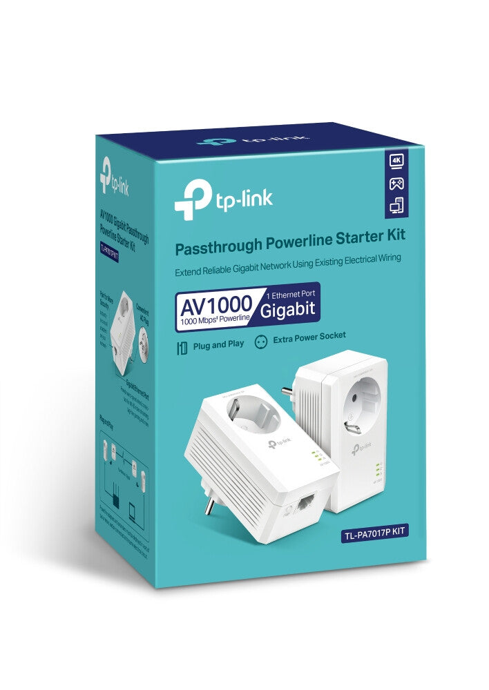 TP-Link AV1000 Gigabit Passthrough Powerline Starter Kit