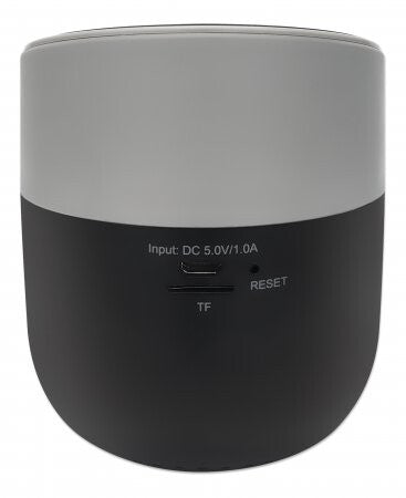 Manhattan Metallic Bluetooth Speaker with Wireless Charging Pad, Decent Sound Output (3W), 3 hour Playback time, Wireless Pad 5W, Integrated Controls, Range 10m, microSD card reader, USB-A charging cable incl, Bluetooth 5.0, 3 Years Warranty