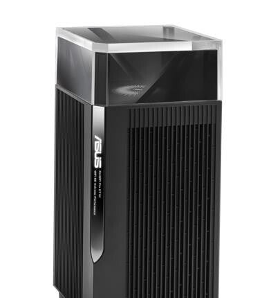 Asus (ZenWiFi Pro ET12) AXE11000 Wi-Fi 6E routeurs maillés tri-bande, paquet de 2, AiMesh Tech, WAN 2,5G, LAN 2,5G, LAN 2x Go, commande vocale