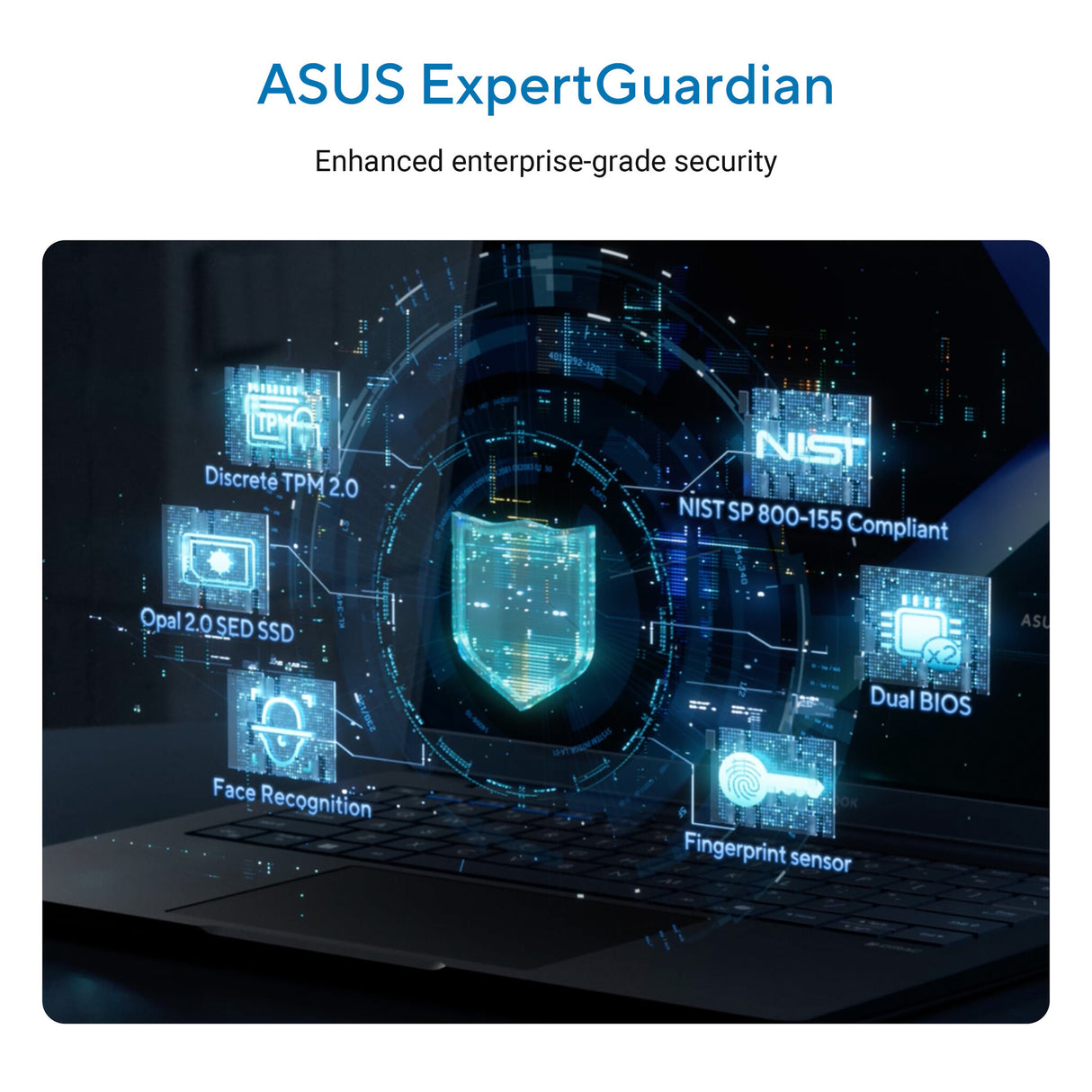 ASUS ExpertBook B5 B5405CC-LYU715X Intel Core Ultra 7 255H Laptop 35.6 cm (14") WUXGA 16 GB DDR5-SDRAM 512 GB SSD Wi-Fi 7 (802.11be) Windows 11 Pro Black