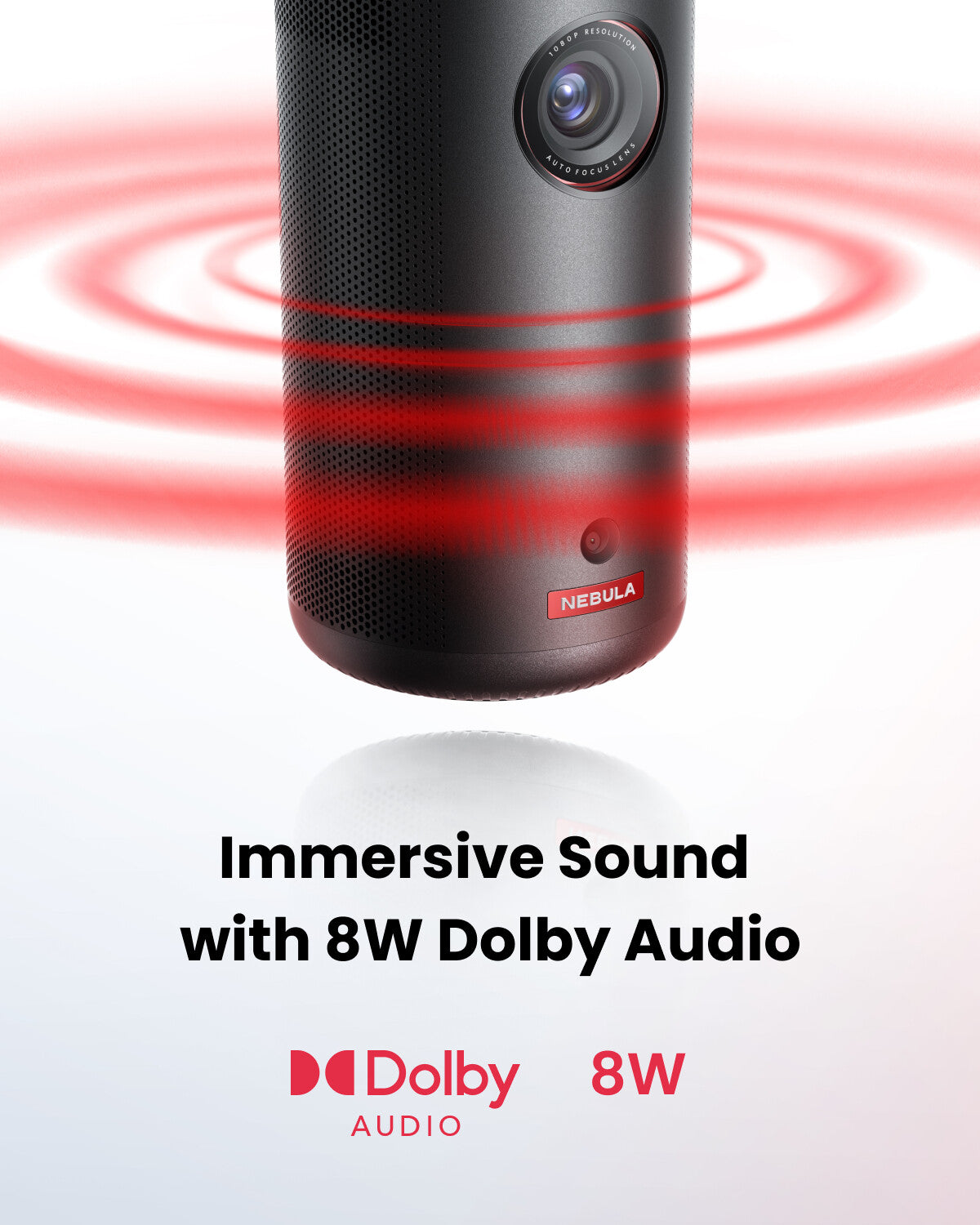 Anker Nebula Capsule 3 Standard throw projector 200 ANSI lumens DLP 1080p (1920x1080) Black, Red