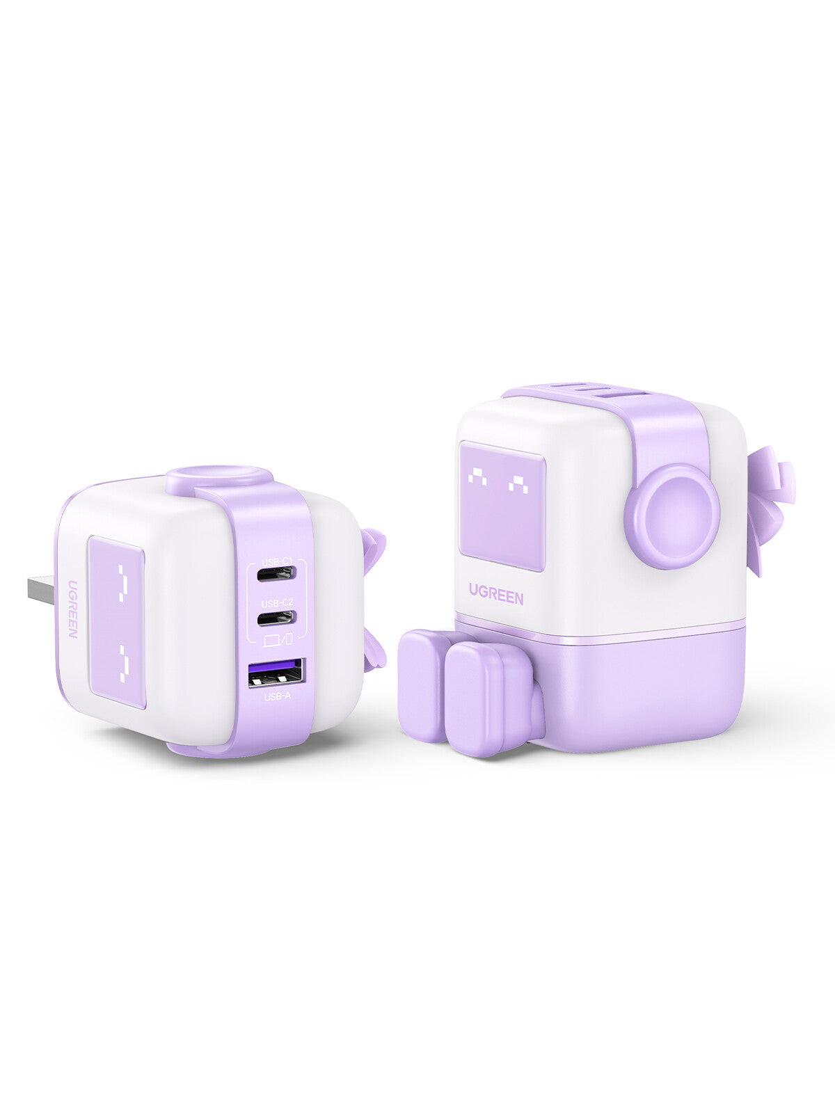 Ugreen USB-A+2C 65W UNO GAN CHARGER Mobile computer, Mobile phone, Laptop, Tablet, Watch AC, USB Indoor