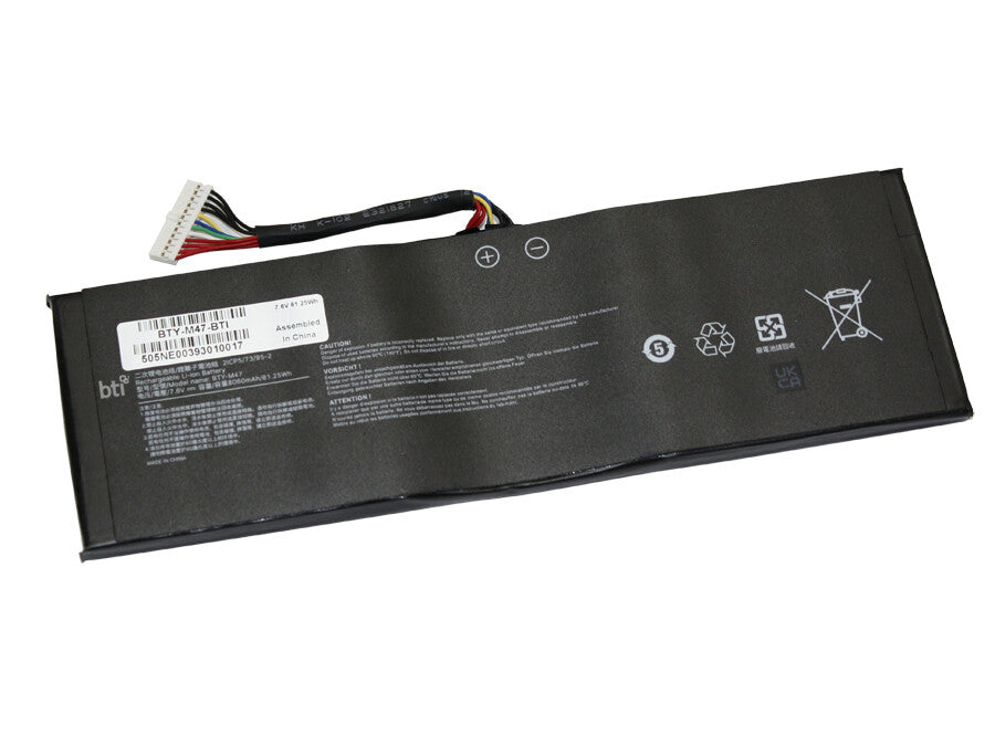 BTI 925TA037H compatible 61.25Wh 4-cell battery for MSI GS43VR 6RE