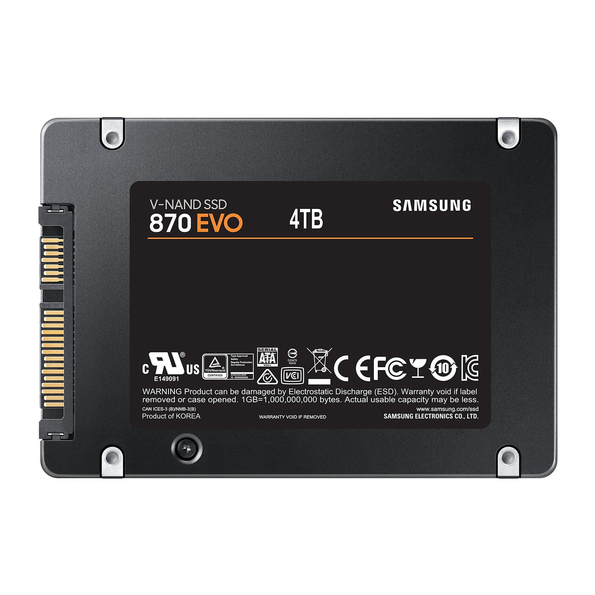 Samsung 870 EVO 4 TB 2.5" Serial ATA III V-NAND MLC