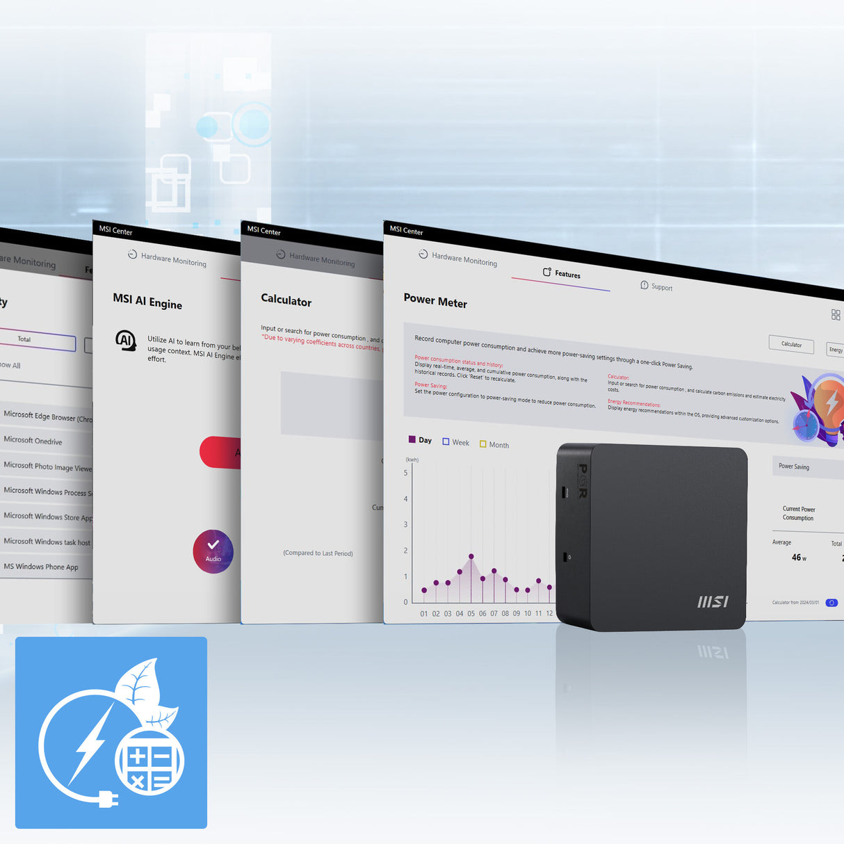 MSI Cubi NUC AI 1UMG Intel Core Ultra 5 125H, Desktop PC, NUC, SFF, Mini Computer, HTPC, (16GB RAM, 512GB Storage, Windows 11 PRO), Intel Graphics/DDR5/Dual ThunderBolt 4/Dual HDMI/Dual LAN/WiFi 6E/BT 5.3/VESA