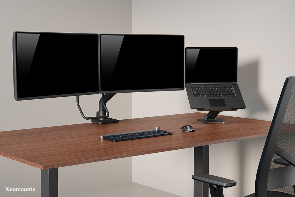 Neomounts DS75S-950BL2 Monitor arm 17-32" - gas spring - Topfix - 180°-stop