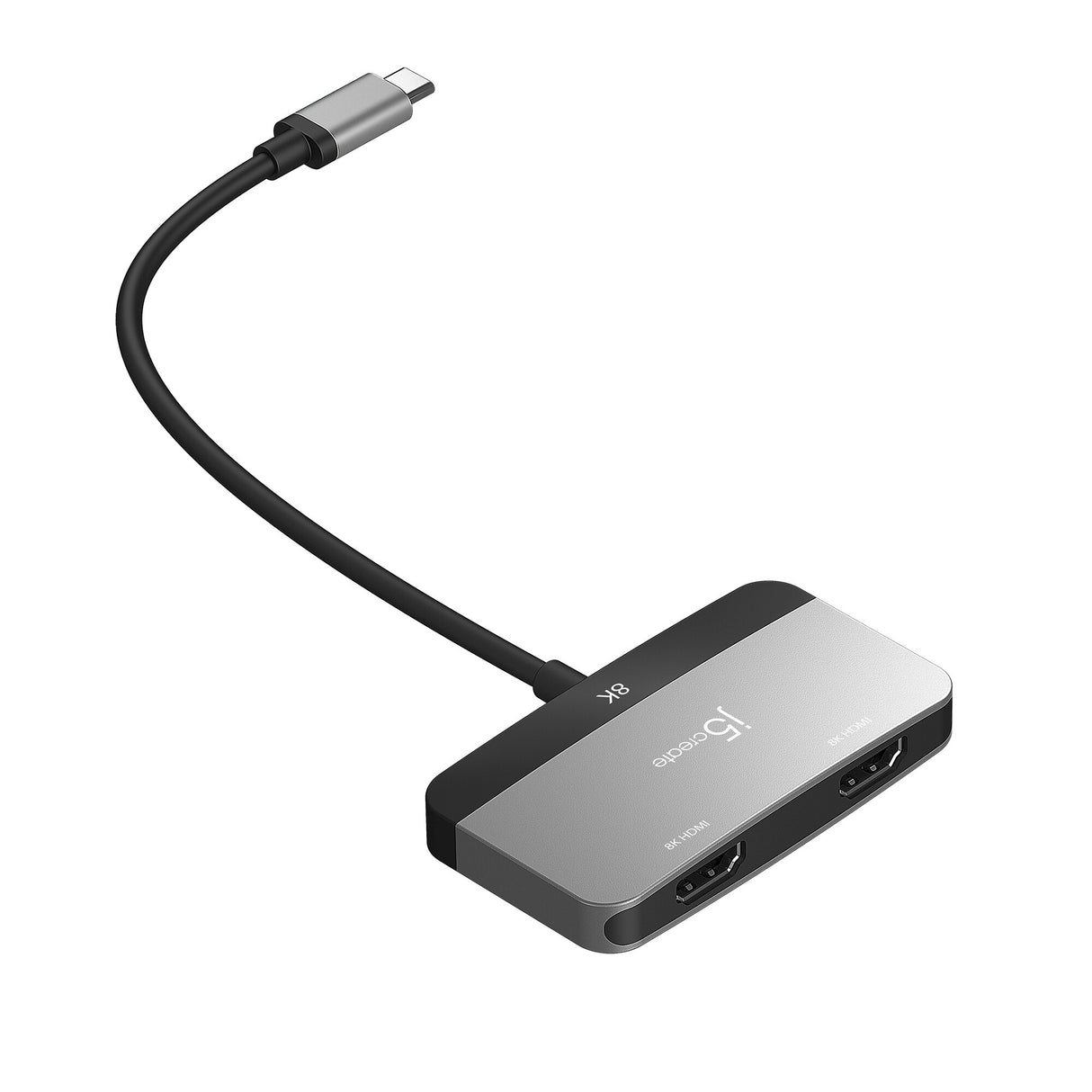 j5create JCA465 - 8K USB-C® to Dual HDMI™ Display Adapter