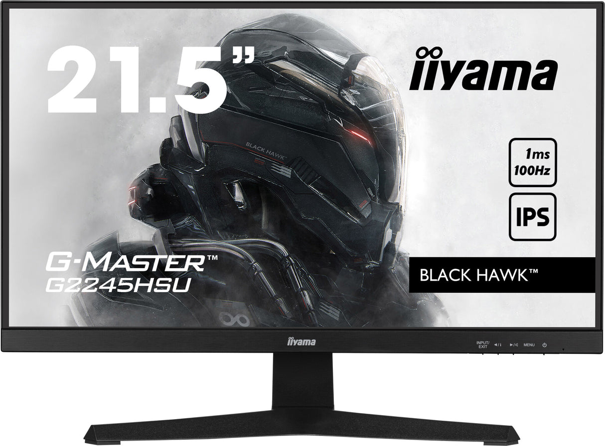 iiyama G-MASTER Get ahead with the G2245HSU Black Hawk with IPS Panel Technology and 1ms MPRT