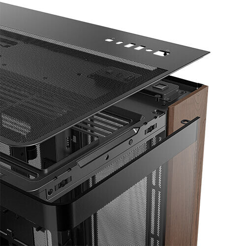 Antec C8 Curve Wood Full Tower Black, Transparent, Wood