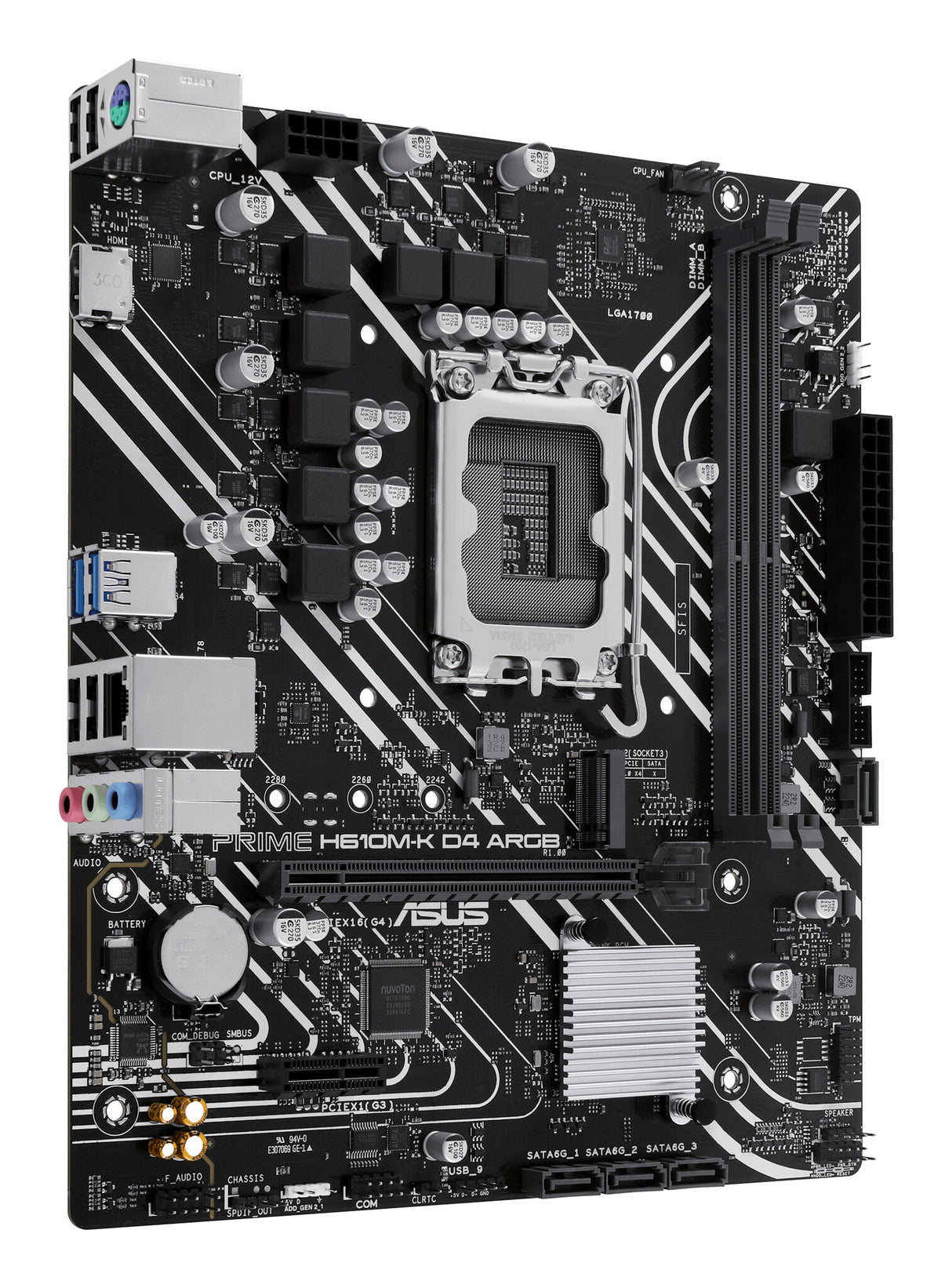 ASUS PRIME H610M-K D4 ARGB Intel H610 LGA 1700 micro ATX