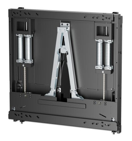 Manhattan Wall Mount for TV & Monitors (Tool Free Height Adjust), For screens 55" to 75", VESA compatibility: all between 200x200mm to 600x600mm - check the dimensions of the four mounting holes on back of screen to ensure it fits, Max 65kg, Black, Bracke