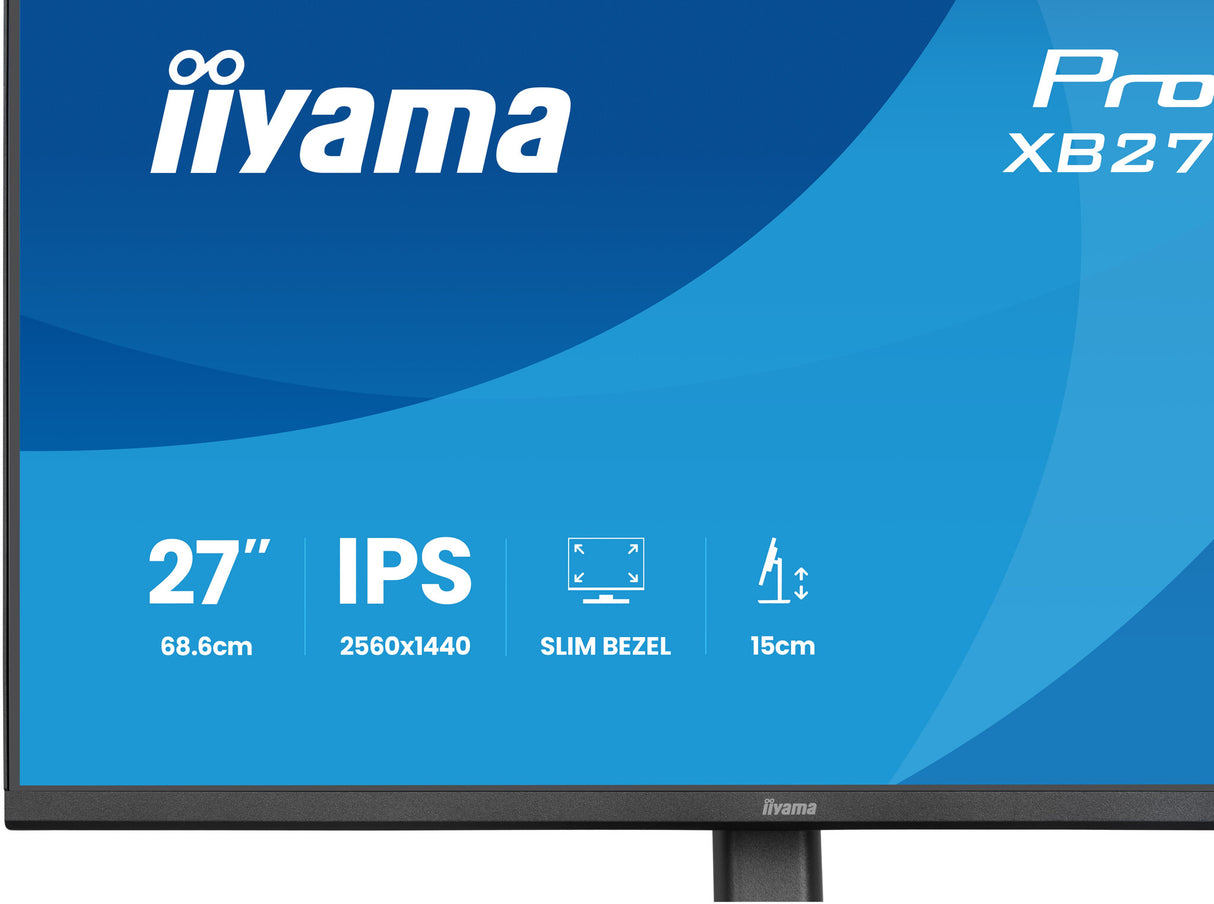 iiyama ProLite XB2791QS-B1 computer monitor 68.6 cm (27") 2560 x 1440 pixels Quad HD LED Black