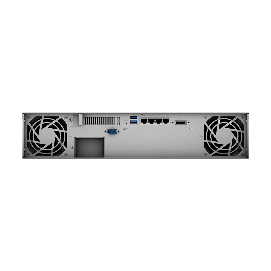 Synology RackStation RS1221+ NAS/storage server Rack (2U) Ryzen Embedded V1500B 4 GB DDR4 0 TB DiskStation Manager Black