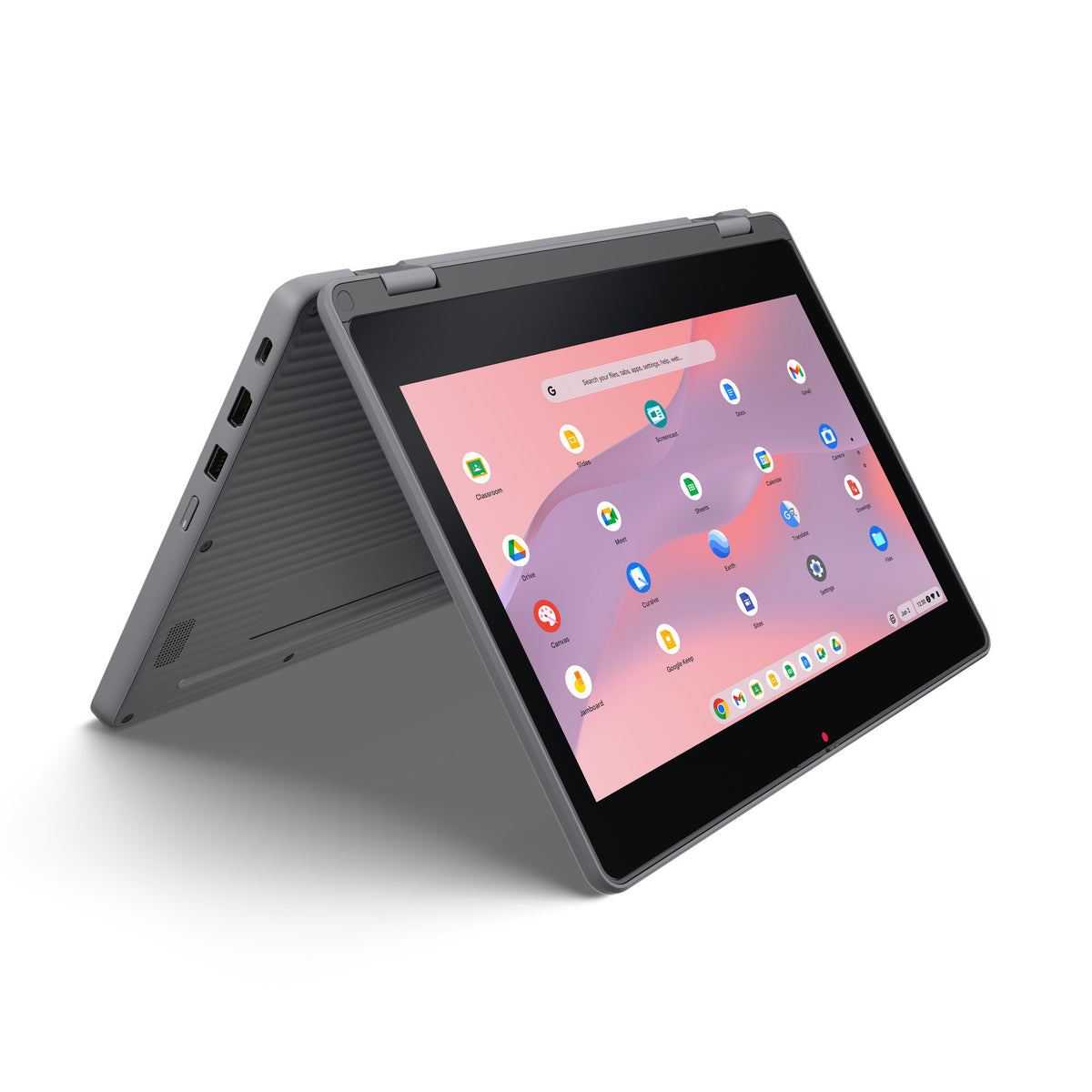 Lenovo Chrome 500e 2in1 G5 M89 MediaTek Kompanio 540 Chromebook 29.5 cm (11.6") Touchscreen HD 8 GB LPDDR5x-SDRAM 64 GB UFS Wi-Fi 6E (802.11ax) ChromeOS Grey UK English