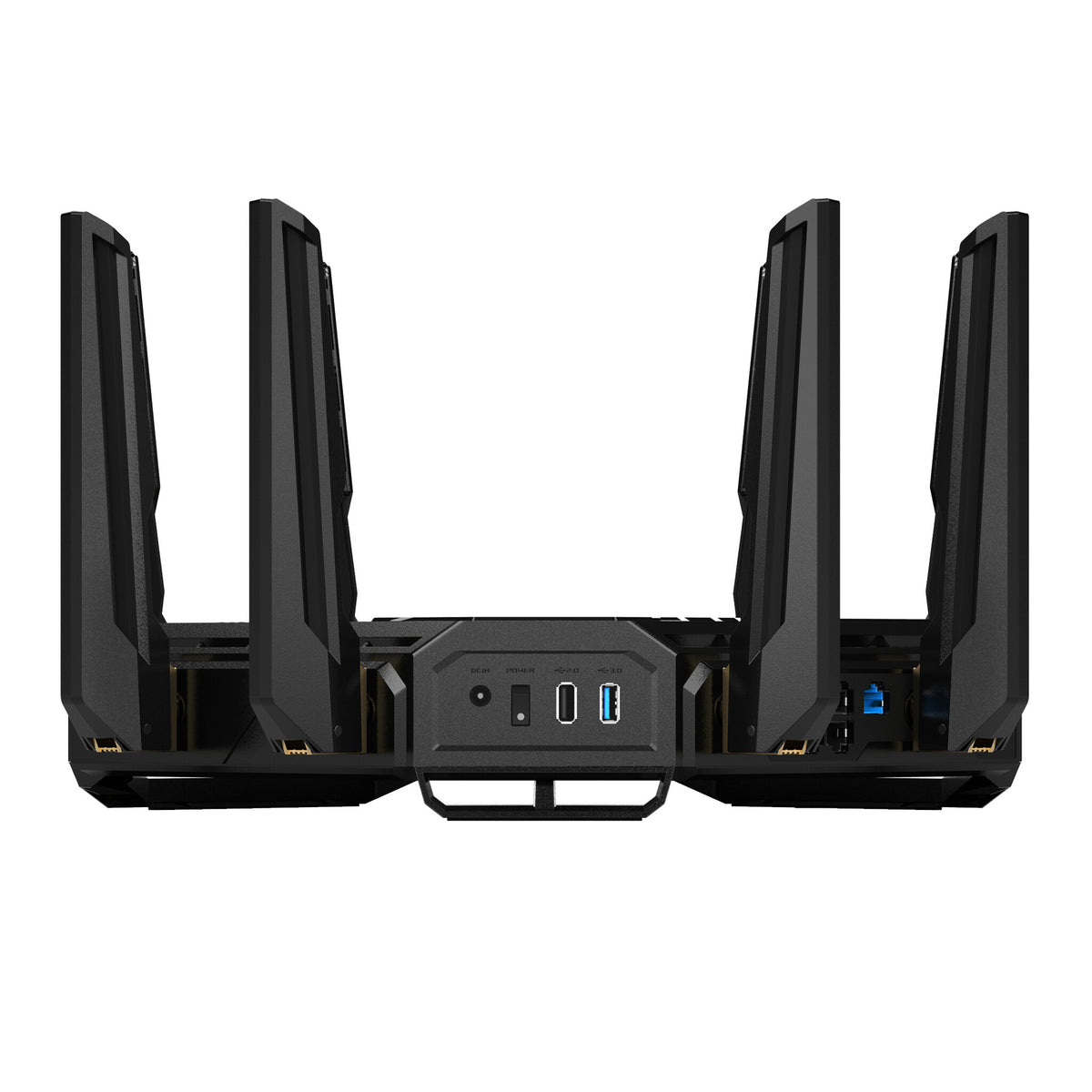 ASUS ROG Rapture GT-BE98 wireless router 10 Gigabit Ethernet Quad-band (2.4 GHz / 5 GHz-1 / 5 GHz-2 / 6 GHz) Black