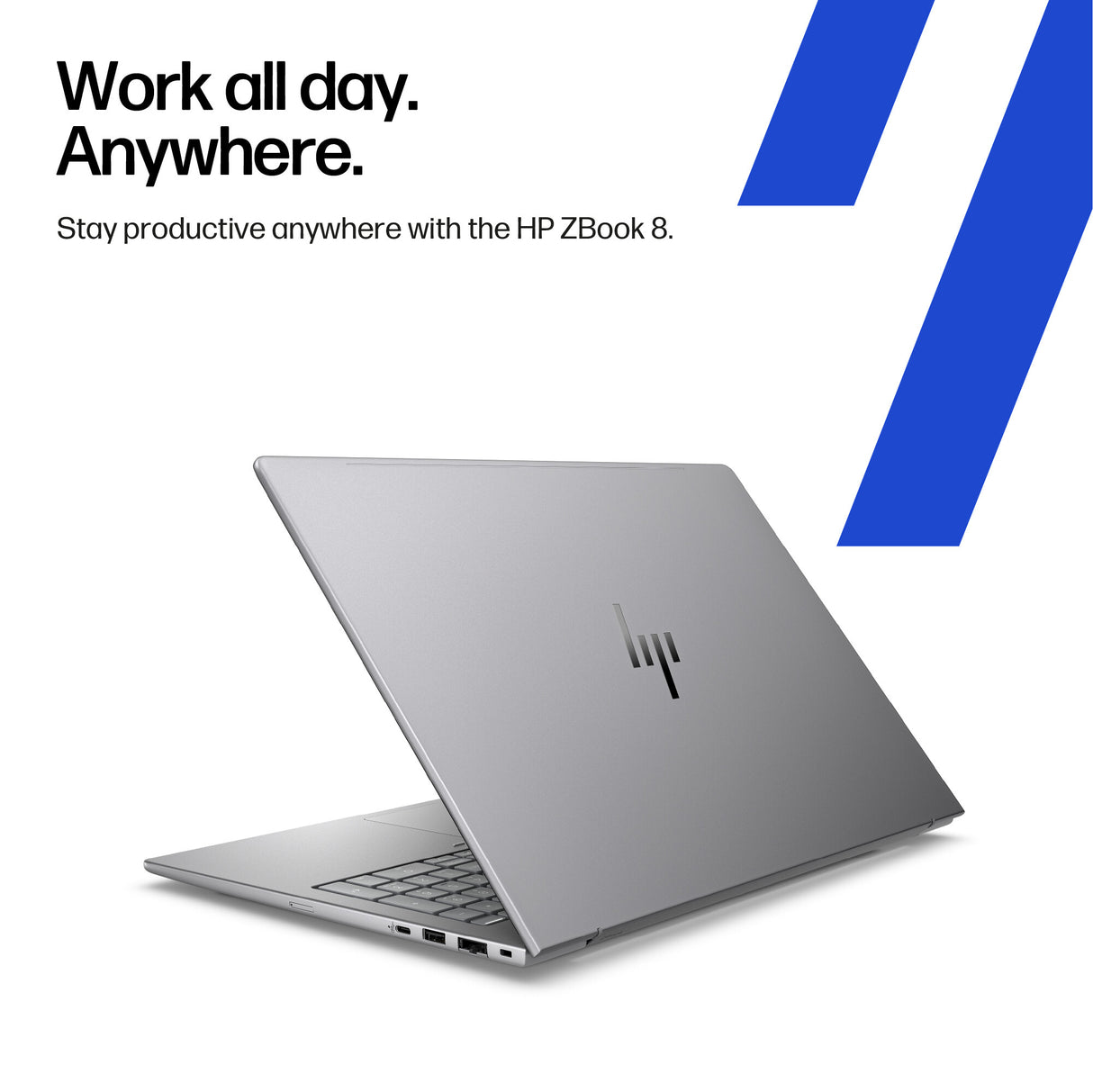 HP ZBook 8 G1i Data Science Intel Core Ultra 7 255H Mobile workstation 40.6 cm (16") WUXGA 16 GB DDR5-SDRAM 512 GB SSD NVIDIA RTX 500 Ada Wi-Fi 7 (802.11be) Windows 11 Pro AI Workstation, AI PC Silver