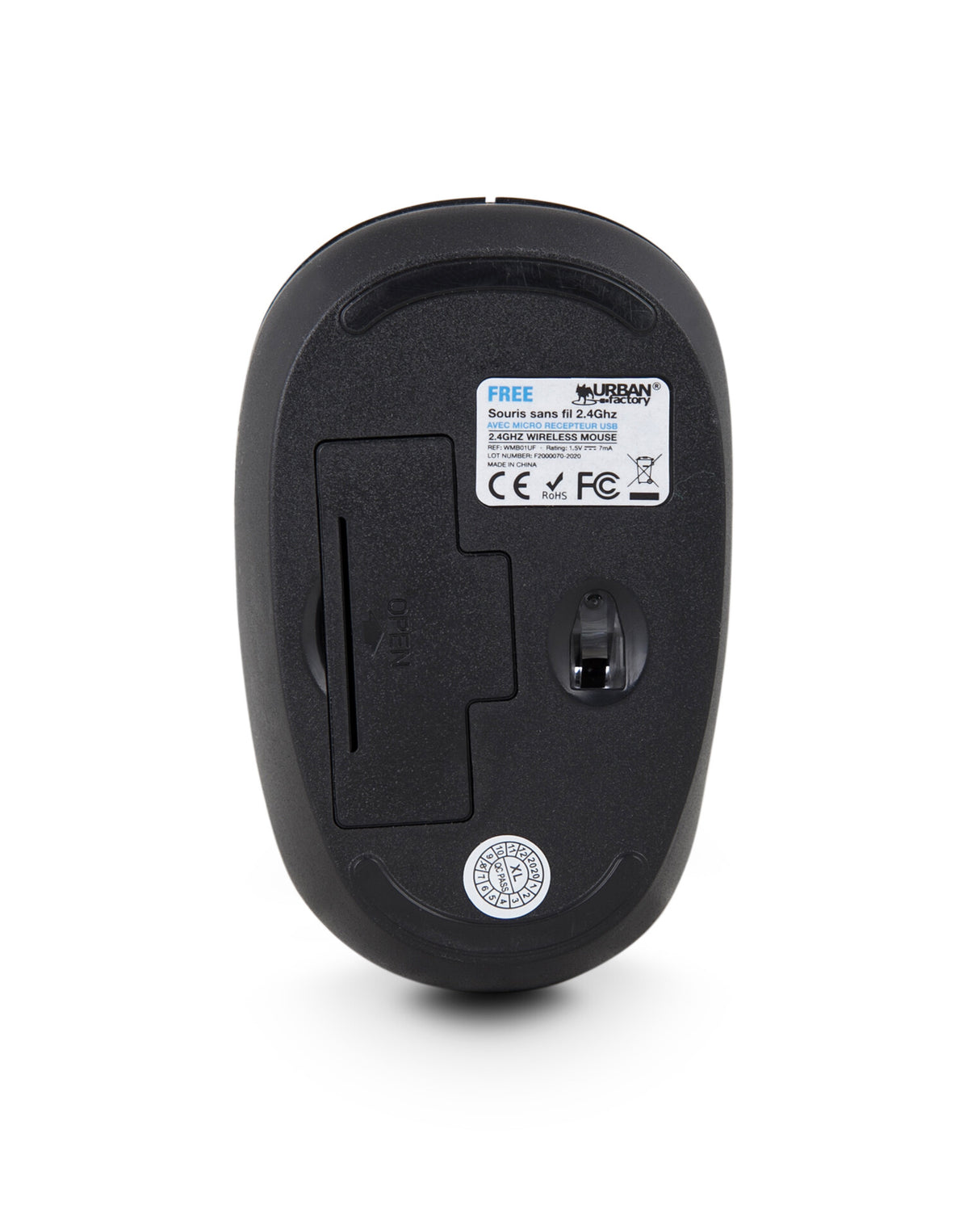 Urban Factory Free mouse Office Ambidextrous RF Wireless Optical 1000 DPI