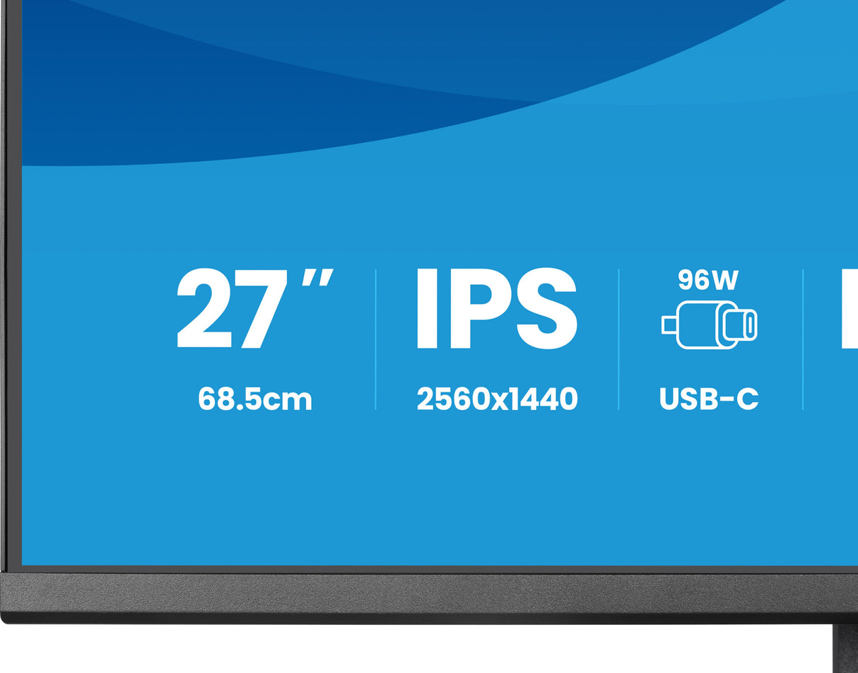 iiyama ProLite XB2797QSNPH-B1 27IN IPS LCD 4MS 2560X1440 350CD/M2 HDMI/DP/USB 2 computer monitor 68.6 cm (27") 2560 x 1440 pixels Quad HD Black