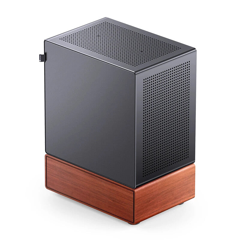 Jonsbo T7 Midi Tower Black, Wood