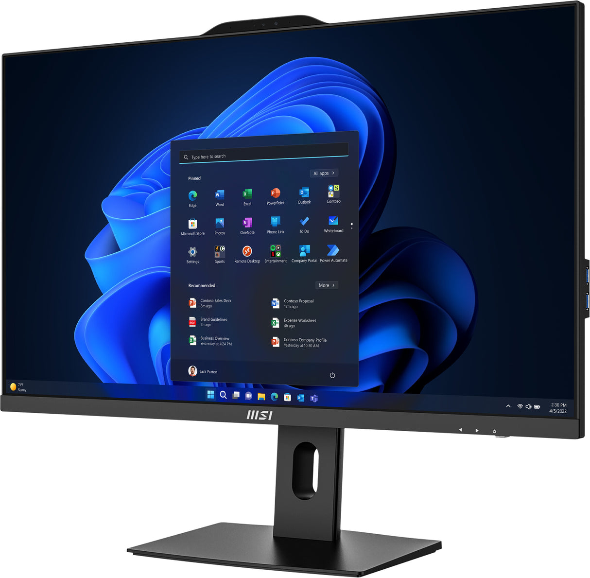 MSI Pro AP272P 14M Intel Core i7 14700 All in One PC, (16GB RAM, 1TB SSD, Windows 11PRO), 27 Inch IPS Screen/UHD Graphics/Type-C/USB/LAN/HDMI/DP/WiFi 6E/BT 5.3/VESA