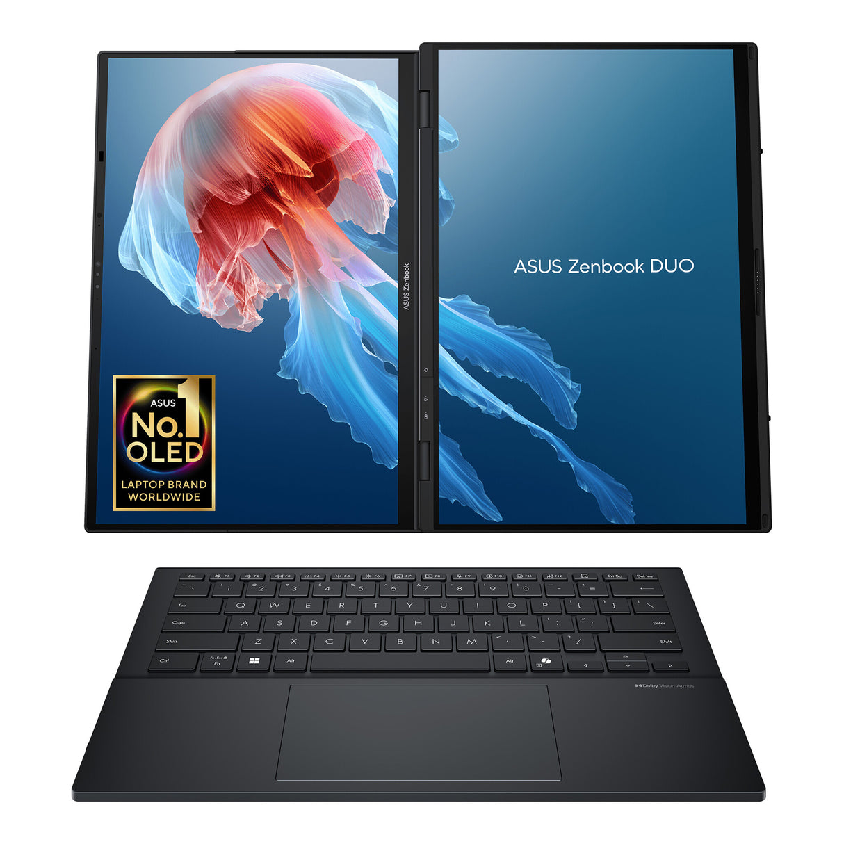 ASUS Zenbook Duo UX8406CA-QL135W Intel Core Ultra 7 255H Hybrid (2-in-1) 35.6 cm (14") Touchscreen WUXGA 16 GB LPDDR5x-SDRAM 1 TB SSD Wi-Fi 7 (802.11be) Windows 11 Home Grey