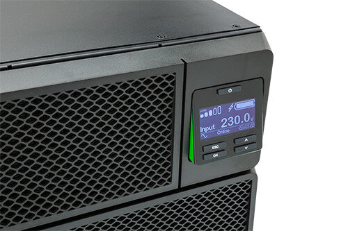 APC Smart-UPS On-Line SRT10KRMXLI - 10kW/VA, 6x C13 + 4x C19 + hardwire 1 phase output, rack mountable, Embedded NMC