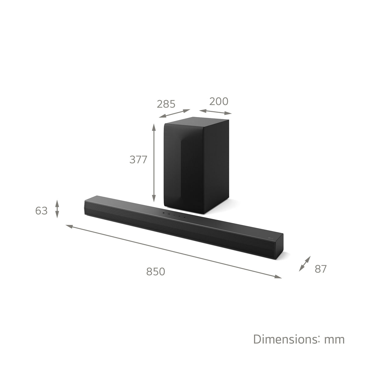 LG US60T.AGBRLLK soundbar speaker Black 3.1 channels 340 W