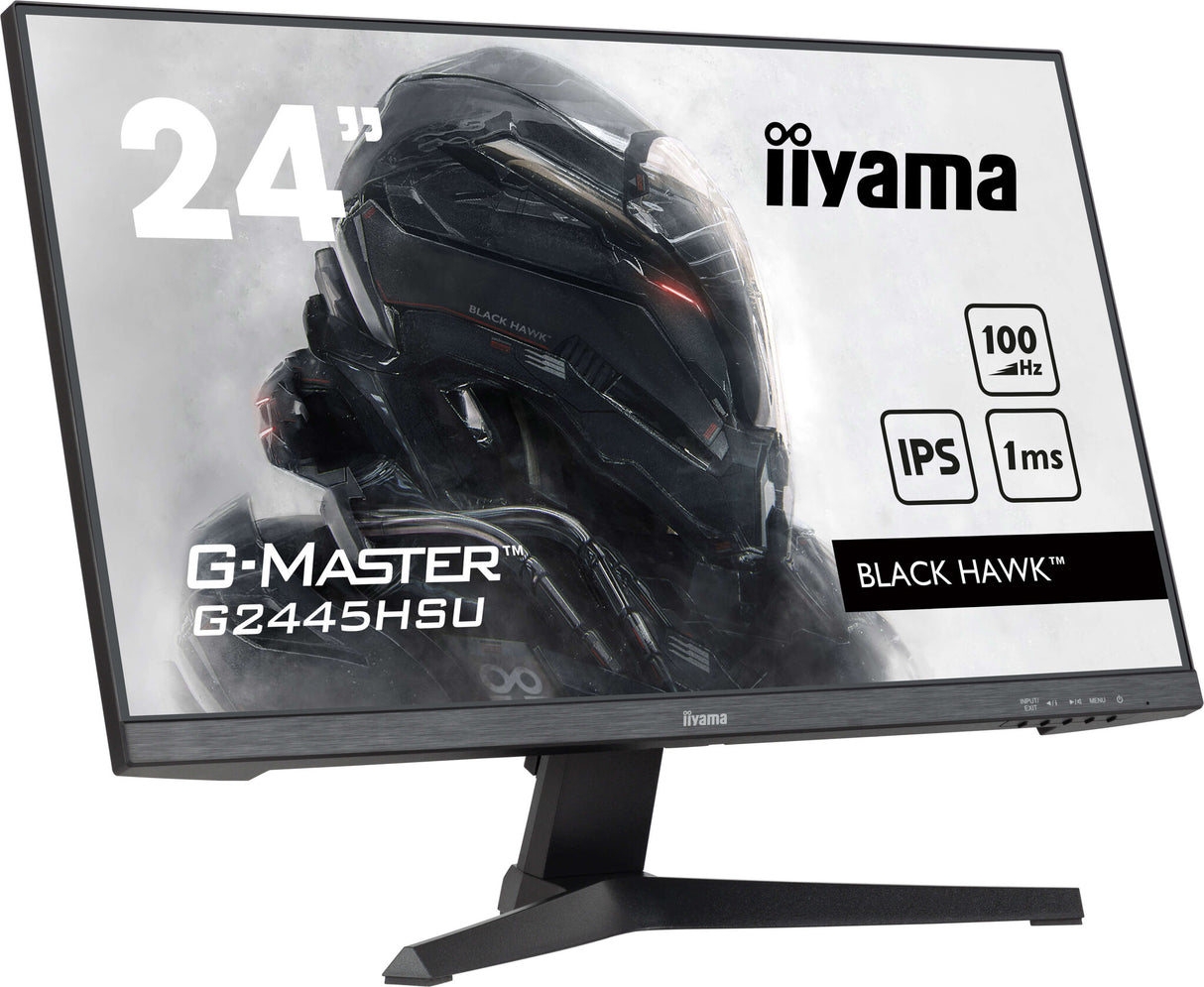 iiyama G-MASTER Get ahead with the G2445HSU Black Hawk monitor with IPS Panel Technology and 1ms MPRT