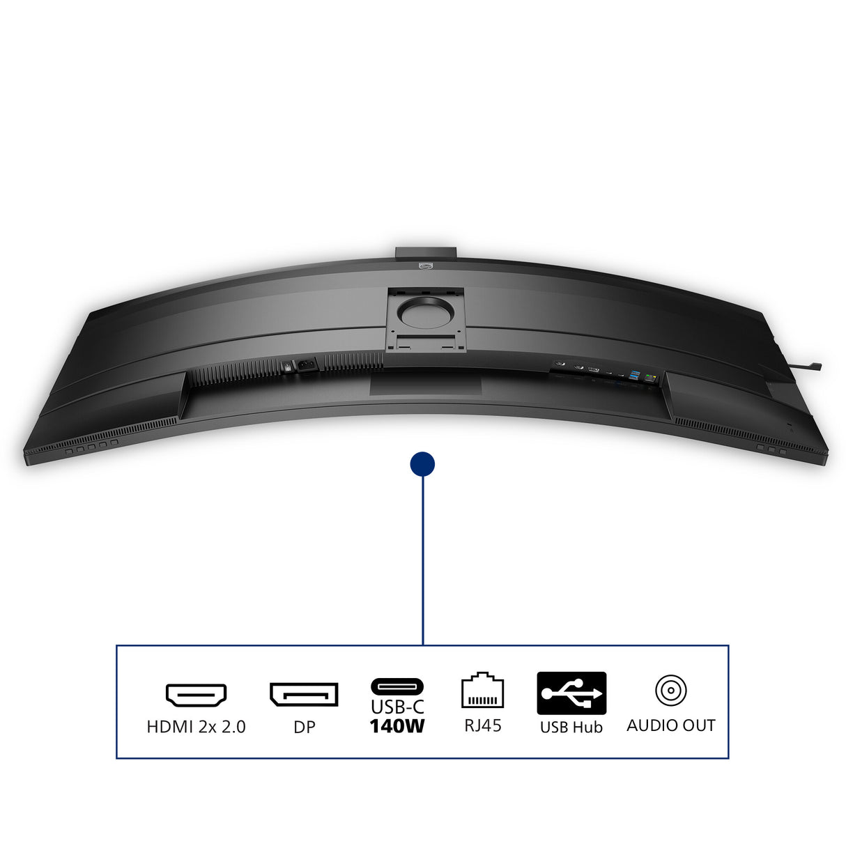 Philips 49B2U6900CH/00 computer monitor 124 cm (48.8") 5120 x 1440 pixels Dual QHD LCD Black