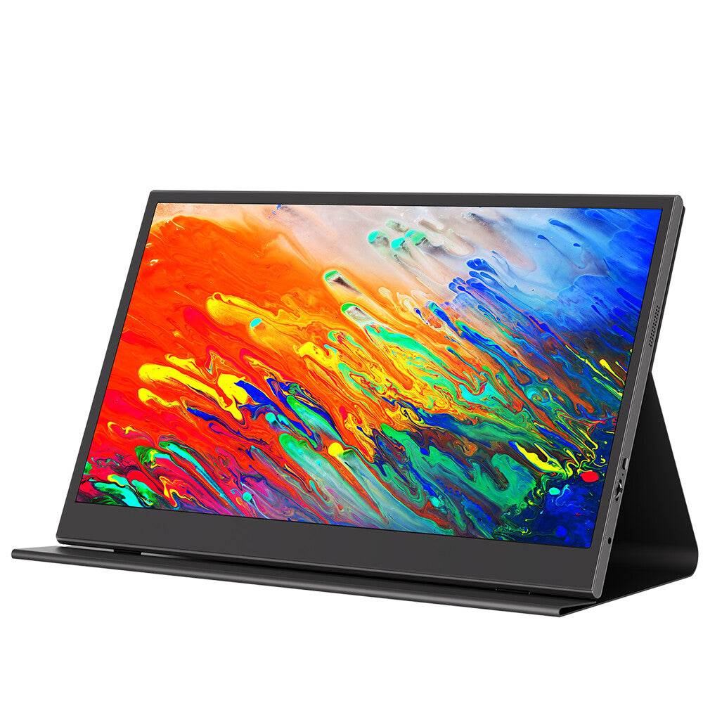 Origin Storage 15.6 Inch Full HD 60Hz IPS Portable Monitor with USB-C Mini HDMI & Speakers with Foldable Case & Stand