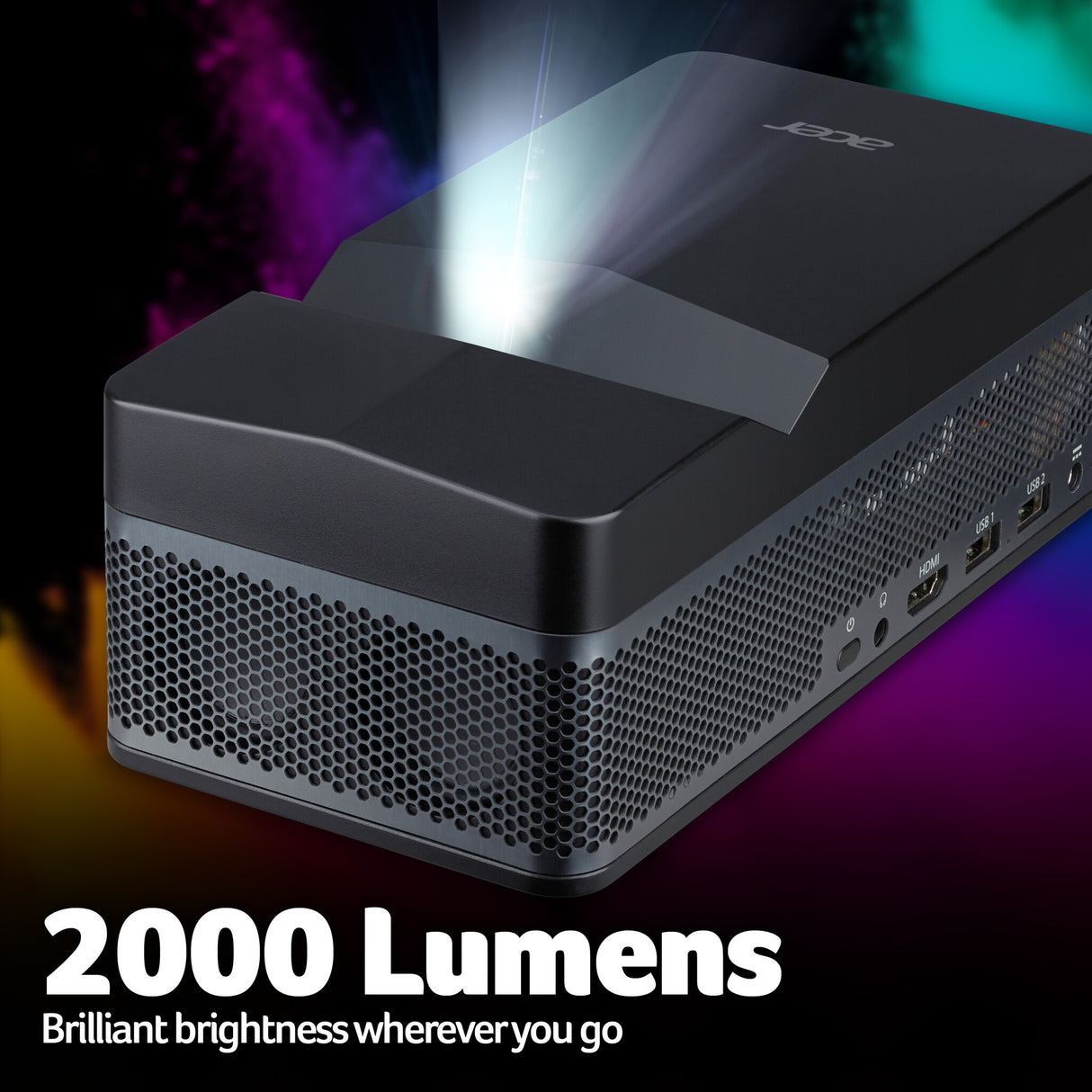 Acer PD1520Us LED Projector, Full HD 1080p (1920×1080), 500 ANSI Lumens