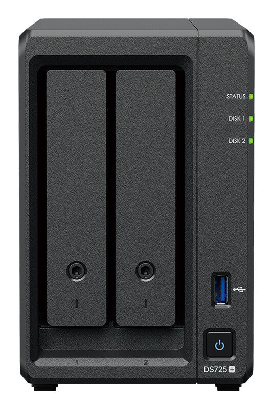 Synology DiskStation DS725+ NAS Ryzen Embedded R1600 4 GB DDR4 Black