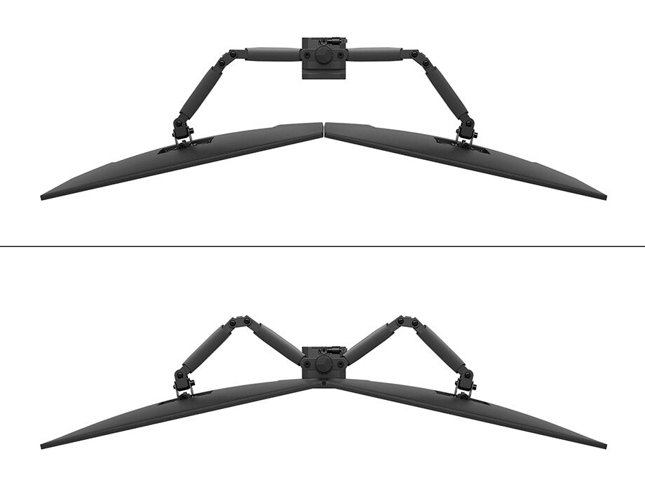 Neomounts DS60-600BL2 Monitor arm 10-32" - Quick-fix - 180°-stop