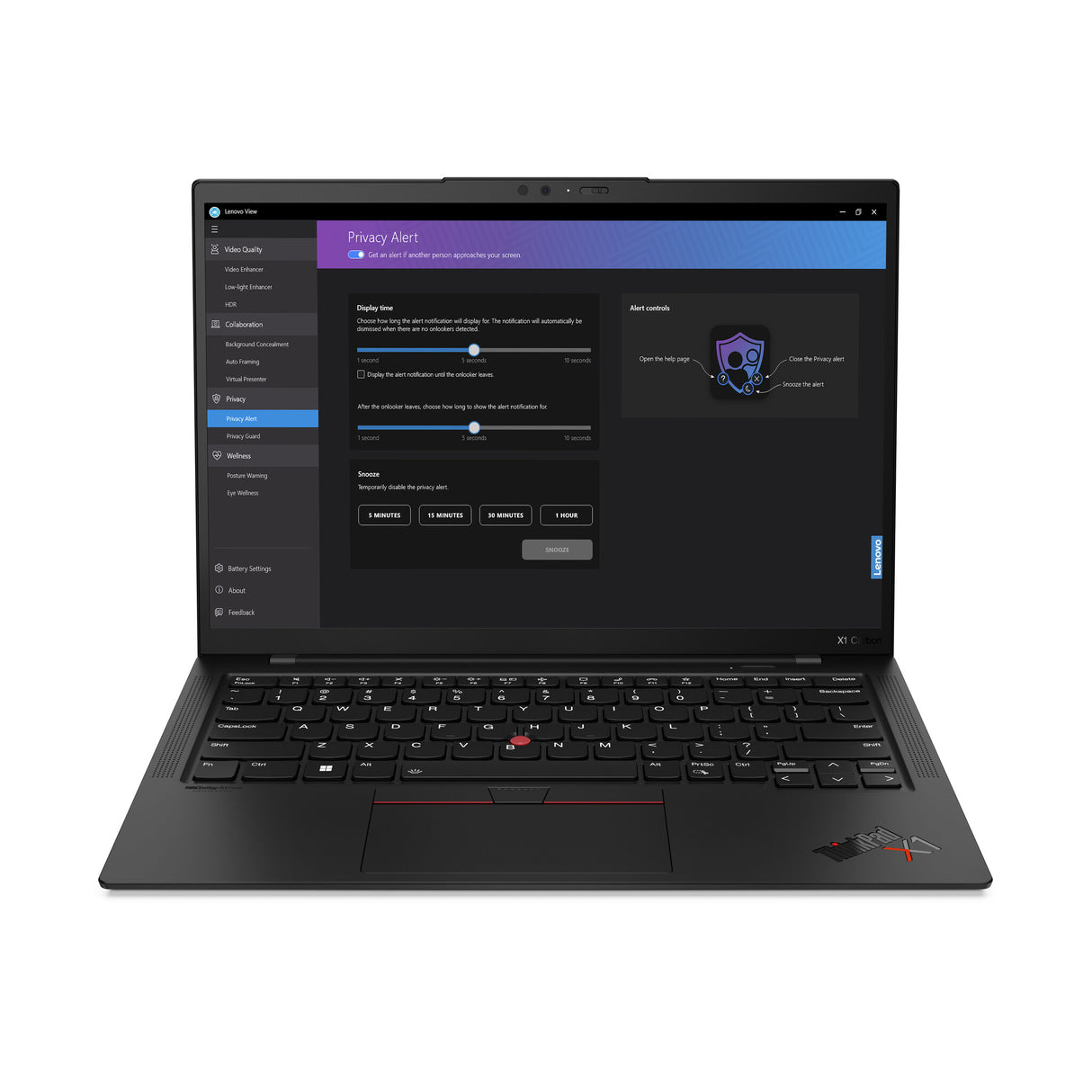 Lenovo ThinkPad X1 Carbon Gen 11 Intel® Core™ i7 i7-1355U Laptop 35.6 cm (14") 2.8K 16 GB LPDDR5-SDRAM 512 GB SSD Wi-Fi 6E (802.11ax) Windows 11 Pro UK English Black